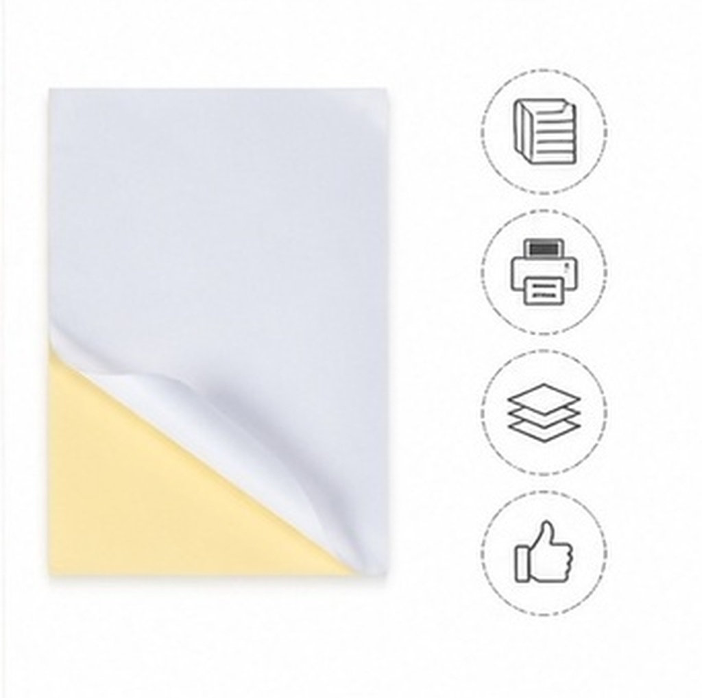 Industrial Laser Printer - 100Pcs A4 Self-Adhesive Printing Paper Premium