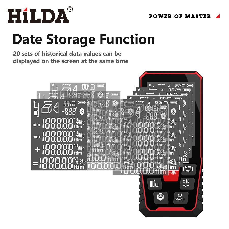 HILDA Laser Distance 50M/100M/ - Industrial Laser Rangefinder 评论和价格