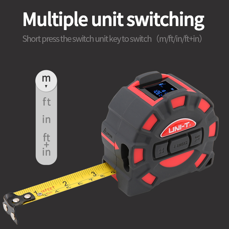 UNI-T 2in1 50m 60M Laser Tape  - Industrial Laser Rangefinder 评论和价格