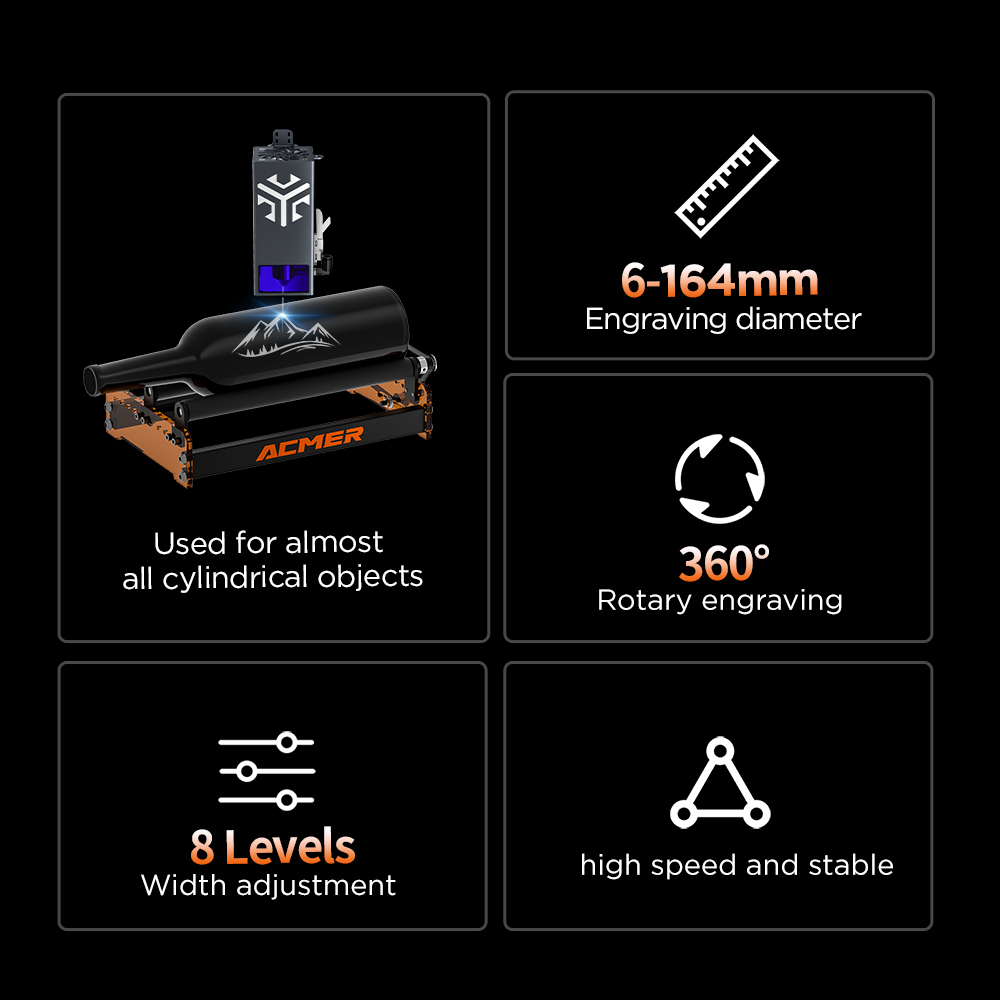 ACMER M3 Laser Rotary Roller 3 - Industrial Laser Equipment 评论和价格