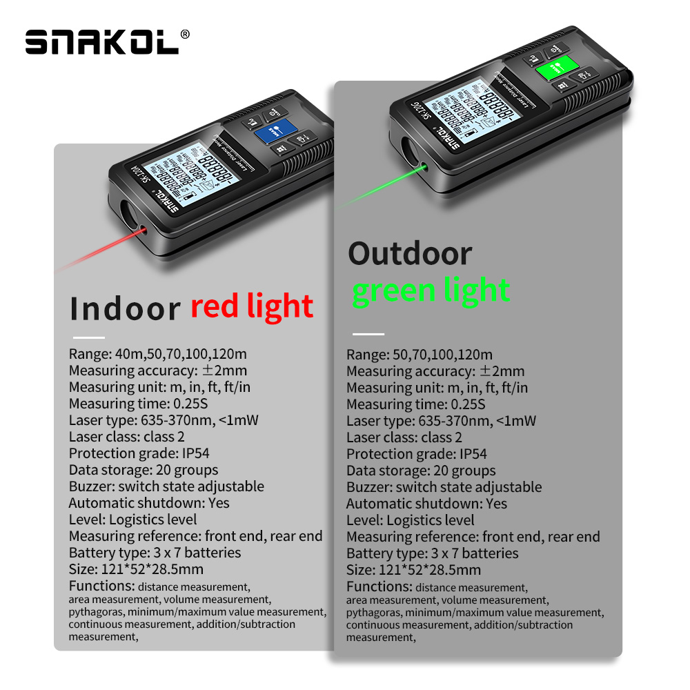 Snakol Laser Distance Meter 40 - Industrial Laser Rangefinder 评论和价格