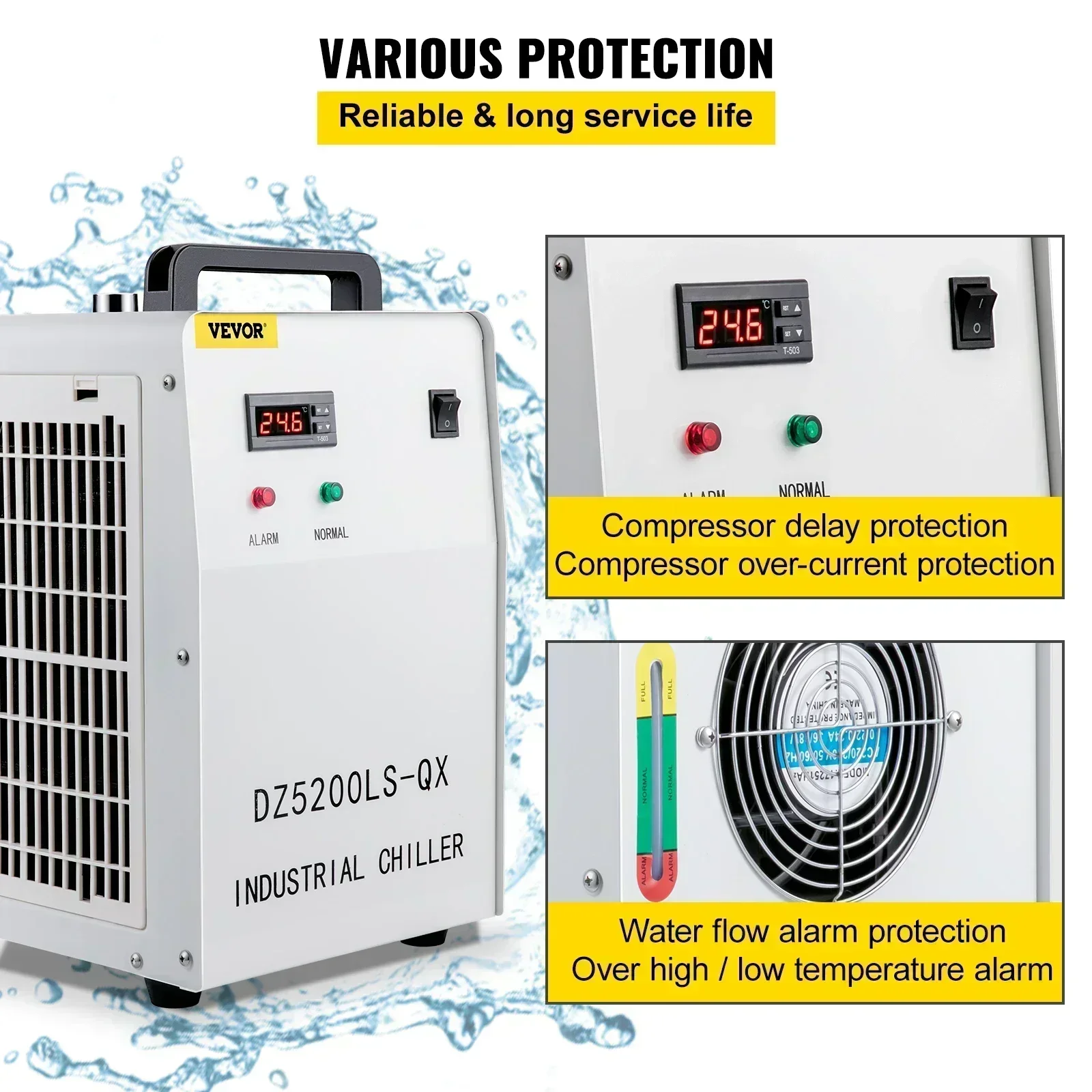 SIHAO CW-3000 Industrial Grade - Laser Chiller Water Cooler 评论和价格
